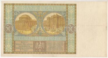 Lengyelország 1929. 50Zl "ED 2841742" T:F
Poland 1929. 50 Zlotych "ED 2841742" ...