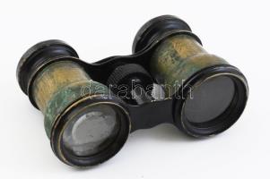 Színházi látcső, korrodált, h: 10,5 cm