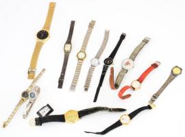 13 darab női karóra, vegyes állapotban