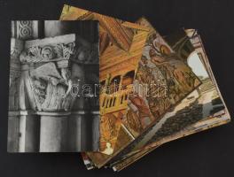 100 db MODERN megíratlan művészeti képeslap, vegyes minőségben / 100 modern unused art postcards