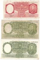 Argentína DN(1960-1962) 10P + DN(1967-1968) 50P (2x) T:VF-VG Argentina ND(1960-1962) 10 Pesos + ND(1967-1968) 50 Pesos (2x) C:VF-VG Krause P#270, P#271