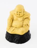 Buddha műgyanta szobor, m: 13 cm