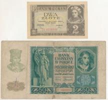 Lengyelország 1936. 2Zl + 1940. 50ZL T:F,G
Poland 1936. 2 Zlotych + 1940. 50 Zlotych C:F,G