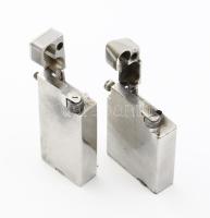 2 darab régi öngyújtó, közte Gamma, m: 5,5 cm alatt