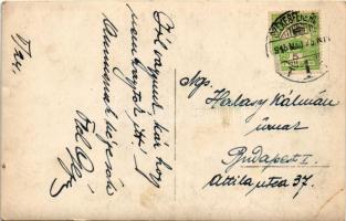 1915 Magyar katona lóháton / Hungarian military officer on horseback. photo (gyűrődés / crease)