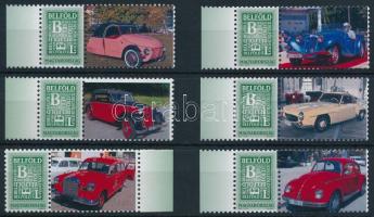 2024-2025 6 klf megszemélyesített bélyeg - autók