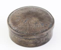 Ezüst (Ag) dobozka, jelzett, d: 6 cm, nettó 51g