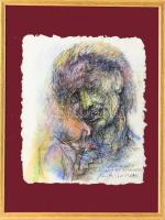 Károlyi András (1938-2023): Isten áldása, hogy ezt rajzolhattam, 2010. Tus, toll, színes ceruza, mer...