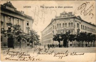 1907 Szeged, Pénzügyi palota és állami gimnázium (EK)