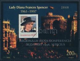 1998/5a Regionális akna konferencia ezüst felülnyomású emlékív (7.500)