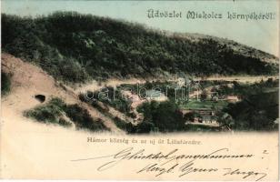 1904 Miskolc, Hámor község és az új út Lillafüredre, alagút