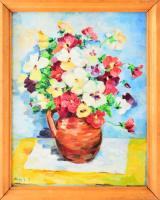 Nagy J jelzéssel, feltehetően erdélyi magyar festő: Csendélet. Olaj, vászon. Fakeretben. 44x34 cm