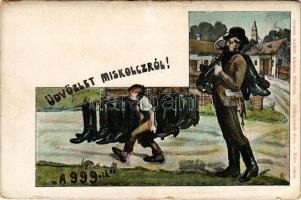 Miskolc, a 999-ik csizma legendája. Gedeon András kiadása (kis szakadások / small tears)