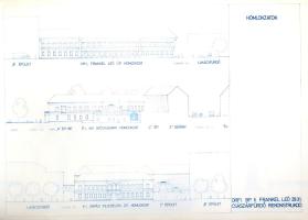 Az ORFI Császárfürdő rekonstrukciójának megvalósulási terve. (1978).
Budapest, 1978. Budapesti Váro...