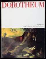 Dorotheum aukciós katalógus, régi mesterek, 2004. XII. 10. 197 p. Színes képekkel, többek közt egy név nélküli magyar festő művének reprodukciójával illusztrált. Kiadói papírkötés, kissé kopott borítóval.