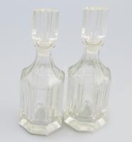 Régi szervírozó összeállítás, bronz tálcán olaj- és ecetkiöntő, fűszerszórók, fogpiszkatartó, tálca ...