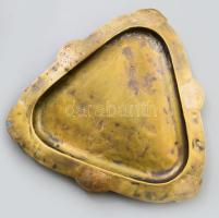 Régi szervírozó összeállítás, bronz tálcán olaj- és ecetkiöntő, fűszerszórók, fogpiszkatartó, tálca ...