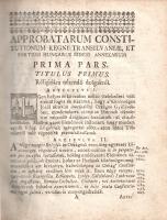 Erdély országának Három Könyvekre osztatott Törvényes könyve. Melly Approbata, Compilata constitutio...