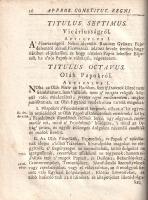Erdély országának Három Könyvekre osztatott Törvényes könyve. Melly Approbata, Compilata constitutio...