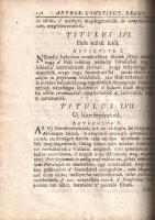 Erdély országának Három Könyvekre osztatott Törvényes könyve. Melly Approbata, Compilata constitutio...