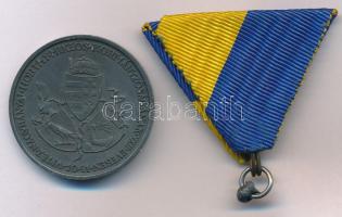 1941. "Délvidéki Emlékérem" Zn emlékérem eredeti mellszalagon. Szign.: BERÁN L. T:XF korróziónyom, letört füllel Hungary 1941. "Commemorative Medal for the Return of Southern Hungary" Zn medal with original ribbon and torn off ear. Sign: BERÁN L. C:XF corrosion NMK 429.