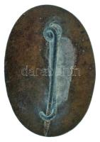 ~1910. "Koronás Vöröskereszt" kisméretű zománcozott bronz jelvény (23x16mm) T:XF javított ...