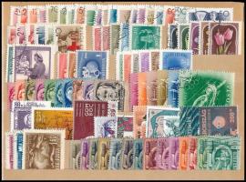 10 klf sor az 1940-50-es évekből + 10 klf jobb önálló bélyeg, közepes berakólapon