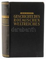 Leopold von Ranke: Geschichte des Römischen Weltreiches von der Regierung des Kaisers Augustus bis zu Konstantin dem Grossen. Bern-Stuttgart, 1939, Verlag Hallwag. Német nyelvű kötet a Római Birodalom történetéről, 52 fekete-fehér egészoldalas illusztrációval. Kiadói félvászon-kötésben.