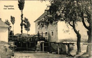 Nagytálya, vízimalom. Baross nyomda (EK)