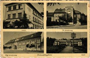 Kiskunfélegyháza, iskola, új járásbíróság, régi járásbíróság, fürdő szálloda és étterem (Rb)