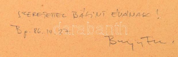 Banga Ferenc (1947-): Mappa 5 db grafikával, megjelent 1986-ban az Újpest Galéria első kiállítására....