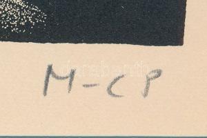 Molnár C. Pál (1894-1981): Kéz. Fametszet, papír, utólagos jelzéssel, paszpartuban, 11×7,5 cm