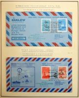 Magyar sorok, darabok, FDC-k és CM-ek az 1932-1972 közötti időszakból 55 db albumlapon