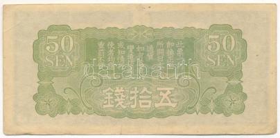 Kína / Japán megszállás DN (1938) 50s T:F China / Japanese occupation ND (1938) 50 Sen C:F Krause P#...