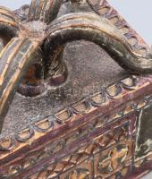 Fedeles doboz. Mázas kerámia, Erdély, cca 20. sz. eleje, 15x10x16 cm