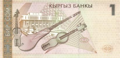 Kirgizisztán 6db (4klf) modern bankjegy T:I