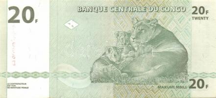 Kongó 5db (2klf) modern bankjegy T:I