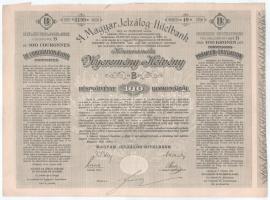 1906. Budapest "A Magyar Jelzálog-Hitelbank Konverzionális Nyeremény-Kötvénye" (2xklf) &qu...