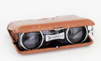 Bushnell japán színházi távcső, tokjában, h: 10 cm