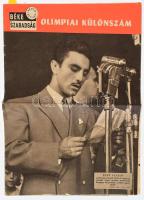 1952 Béke és Szabadság, olimpiai különszám (III. évf. 32. sz.), 1952. aug. 10., fekete-fehér fotókkal, köztük az Arancsapat fotóival, a címlapon Papp László olimpiai bajnok ökölvívó, hajtott, 8 sztl. lev.