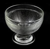 Fagylaltos kehely garnitúra, 6 darab, minimális kopással, d: 10 cm, m: 8,5 cm