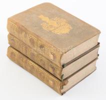 Demokritos oder hinterlassene Papiere eines lachenden Philosophen. 1-2., 9-10., 11-12. Bände. Stuttgart, 1857-1859, Rieger, 441+1+389+1 p.; 388+1+2+378+1 p.; 2+405+1+398+2 p. Német nyelven. Korabeli aranyozott egészvászon-kötések, a kötések elváltak a borítóktól, néhány lap kijár, egy előzéklap a kötése mentén javított.