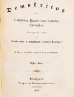 Demokritos oder hinterlassene Papiere eines lachenden Philosophen. 1-2., 9-10., 11-12. Bände. Stuttg...
