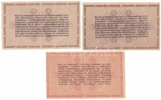 1946. 100.000AP sorszámmal, vízjeles papíron (2x) + 1.000.000AP vízjeles papíron, fordított címerrel...