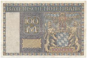 Német Birodalom / Weimari Köztársaság / Bajorország 1922. 100M "D 553210" T:F
German Empi...