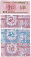 Észak-Korea 1988. 1ch "Kapitalista látogató" + 5ch "Kapitalista látogató" + 10ch...
