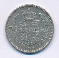 Románia 1938. 50L Ni "II. Károly" T:XF Romania 1938. 50 Lei Ni "Carol II" C:XF Krause KM#50