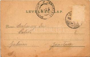 1903 Munkács, Mukacheve, Mukacevo; Szent Bazil-rendű zárda, színház, Bereg vár, kastély, állami főgi...