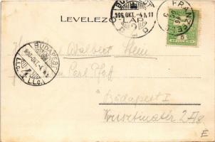 1906 Ferenchalom, Franzfeld, Kacarevo; Neue Gemeinde Haus / új Községháza. Adam Müller kiadása / new...