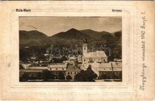 Nagybánya, Baia Mare; Vedere / látkép. Aladar Frankovits kiadása "Nagybánya visszatért 1940. Szept. 7." bevonulás / general view + "1940 Nagybánya visszatért" So. Stpl. (r)